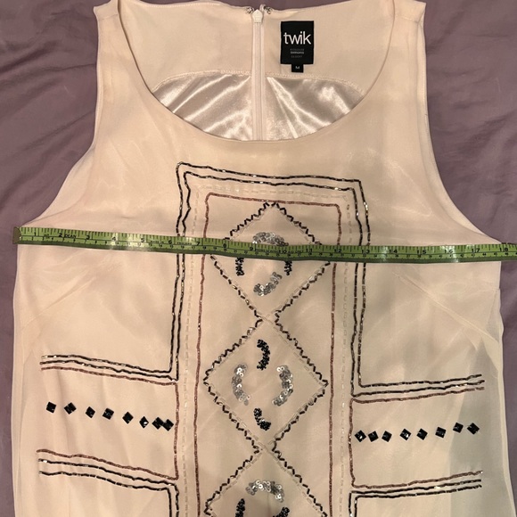 TWIK by Simons Embellished Shift Dress, Sz. M - Picture 4 of 6